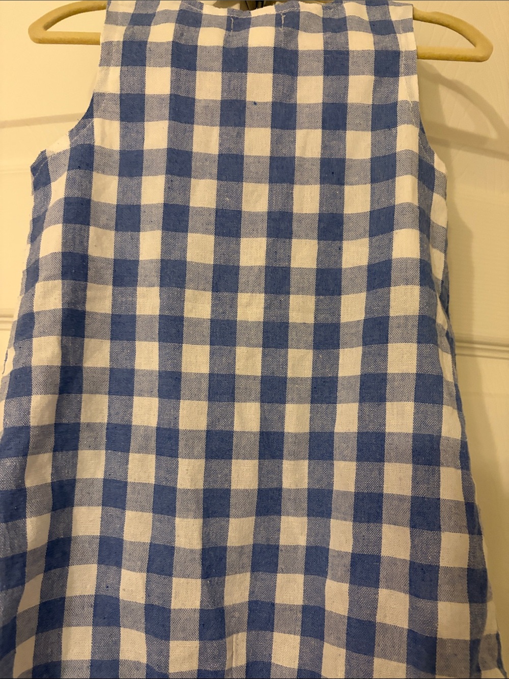 Mud Pie Boys Blue & White Checked Golf Cart Embroidered One-Piece Romper 12-18 - Picture 6 of 10